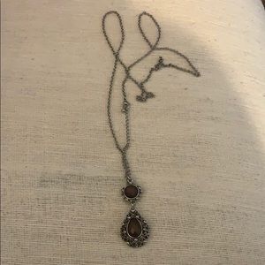 Long Necklace with pendant.